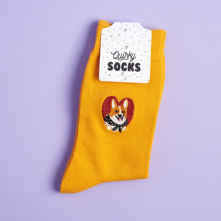 quirky post corgi socks