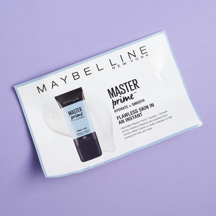 rocksbox maybelline promo card