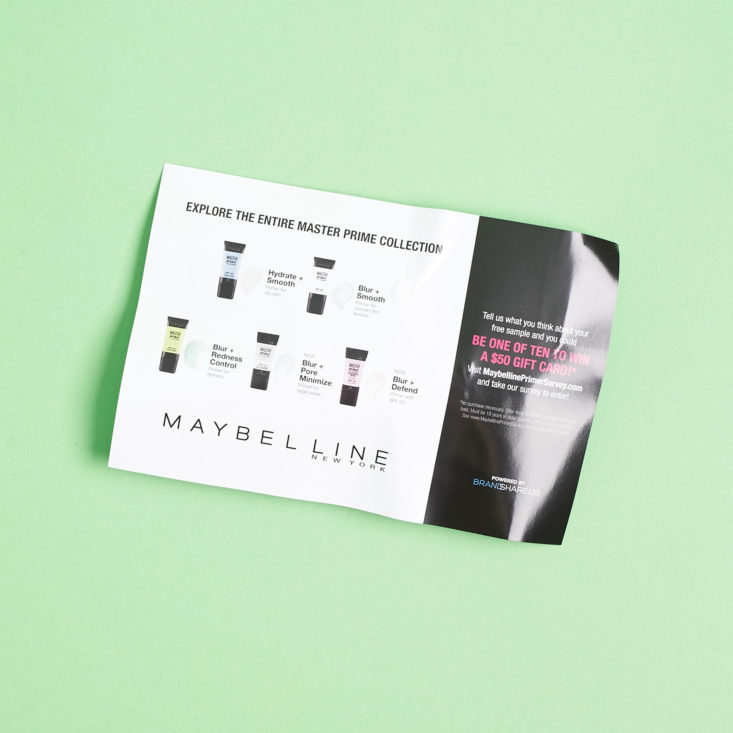 rocksbox maybelline card