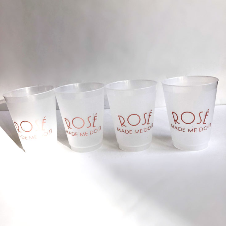 Uncorked June 2018 - rose cups