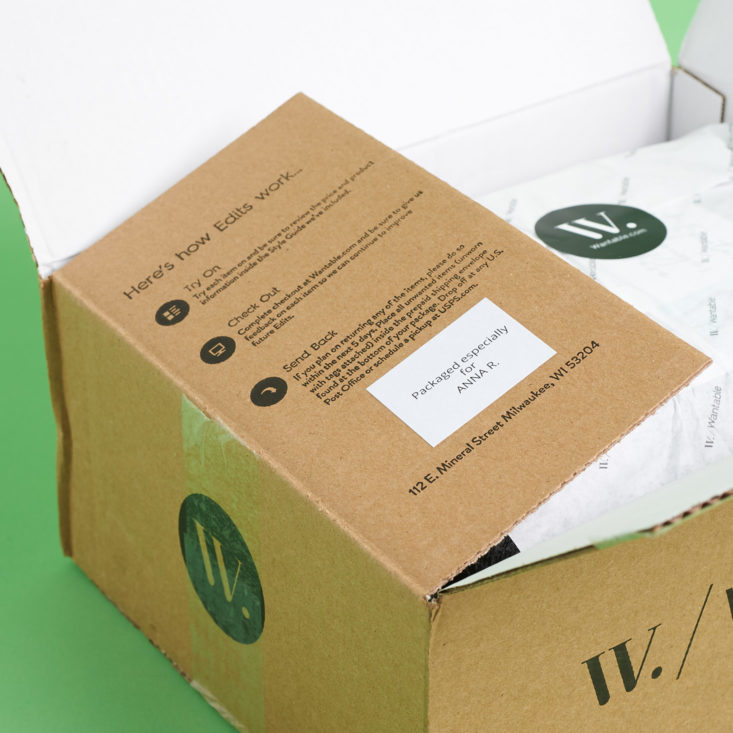 wantable fitness box messaging