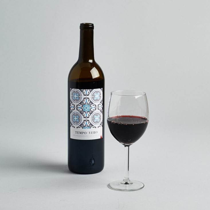 winc red wine bottle and glass