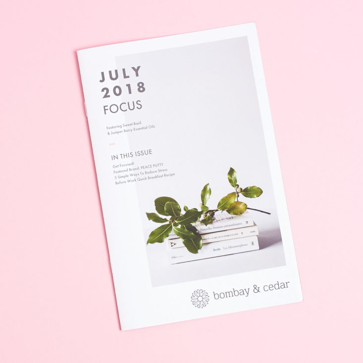 bombay and cedar focus booklet