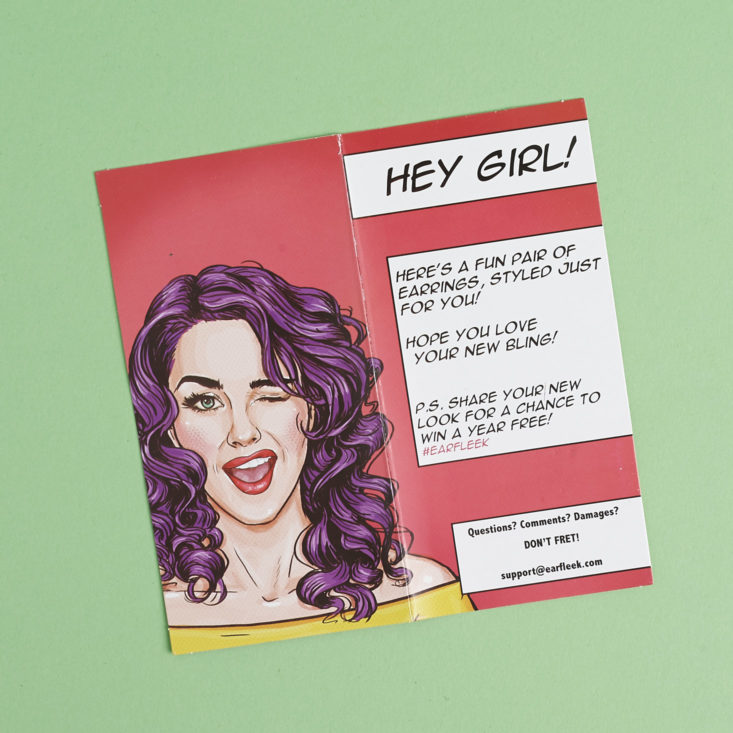 earfleek silly and fun info card