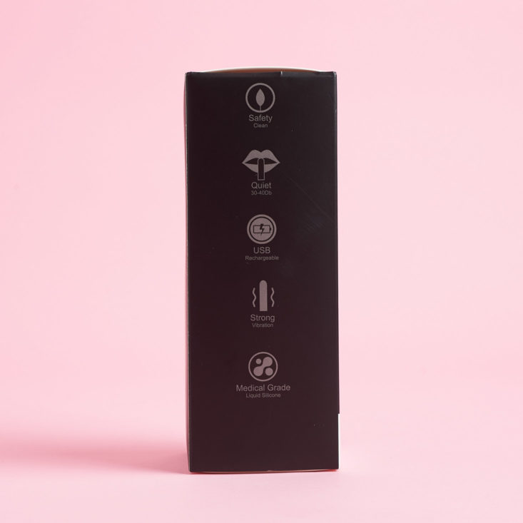 back of The Loving Orchid Vibrator box