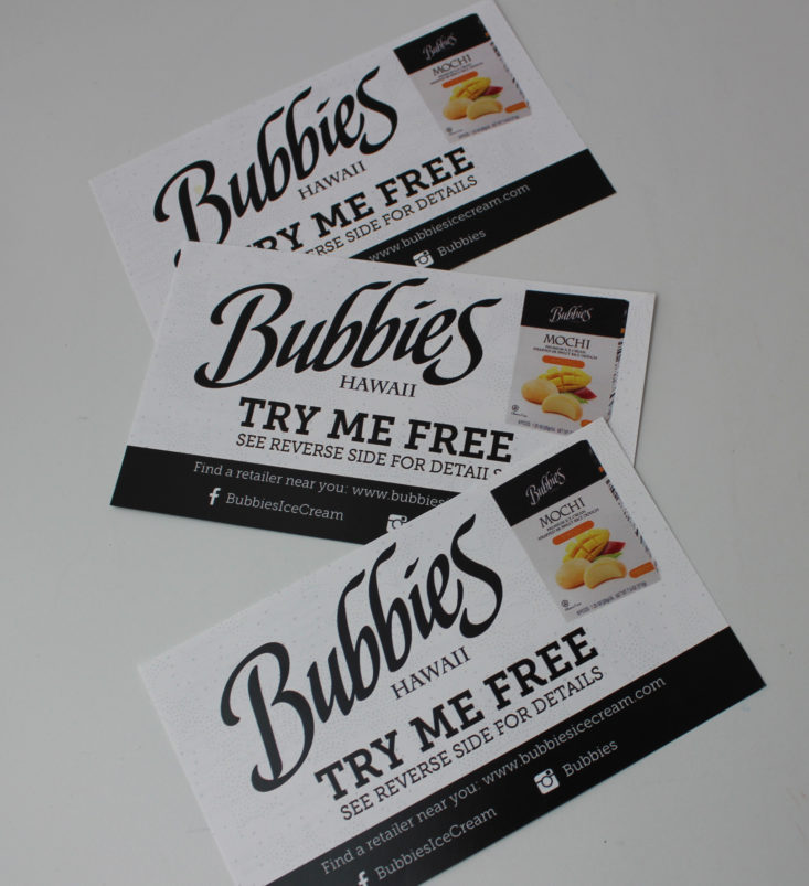 Love with Food August 2018 Bubbies Coupon