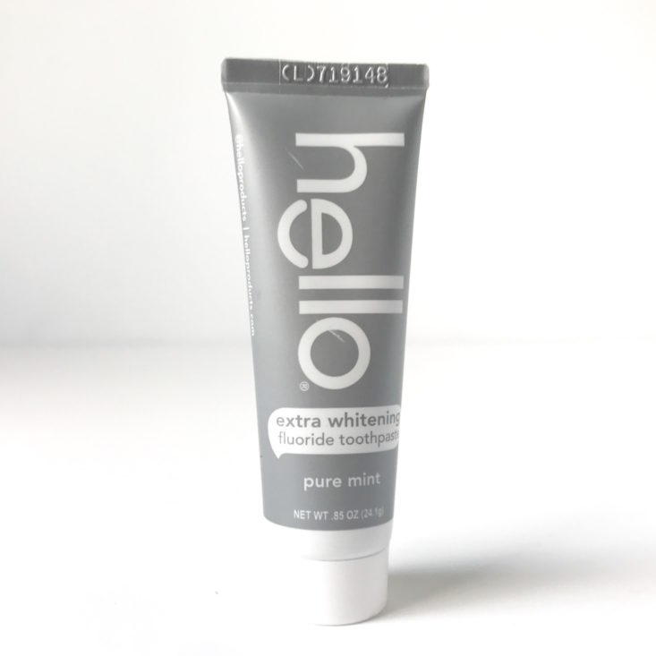 Hello Extra Whitening Fluoride Toothpaste in Pure Mint, 0.85 oz
