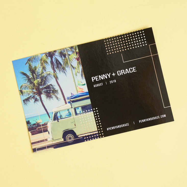 penny and grace info card