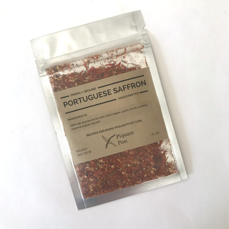 Piquant Post July 2018 - portuguese saffron spice