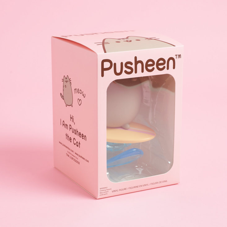 front of Pusheen vinyl figure in box