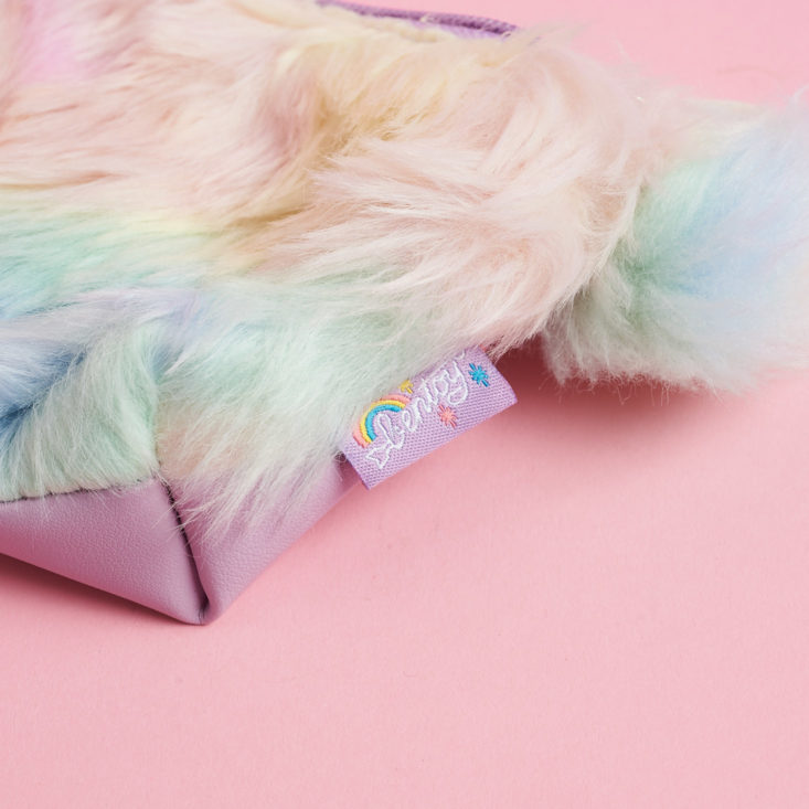 quirky crate fuzzy pouch