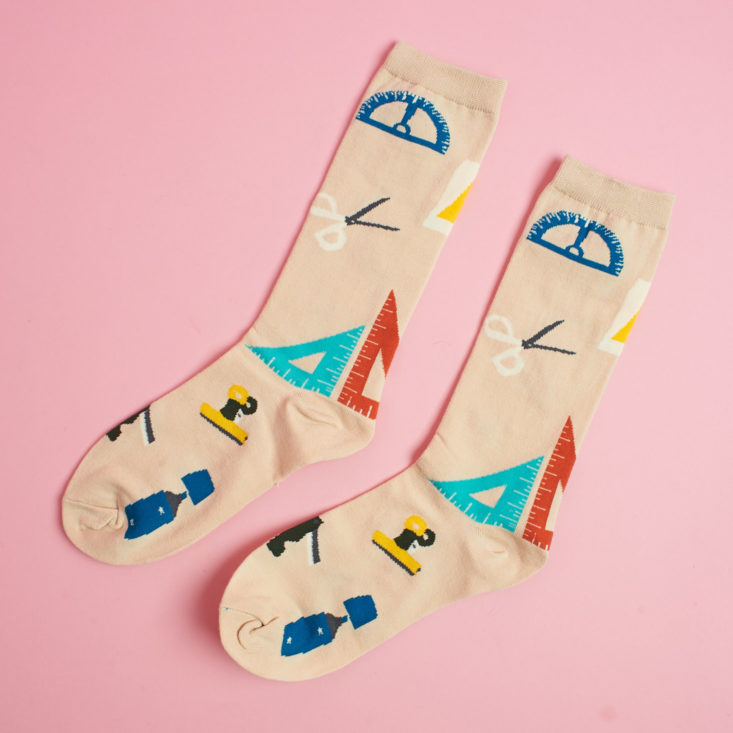quirky crate protractor socks