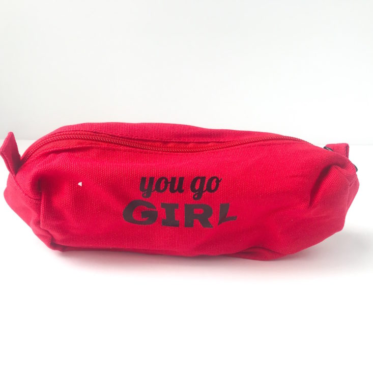 You Go Girl Canvas Pouch 