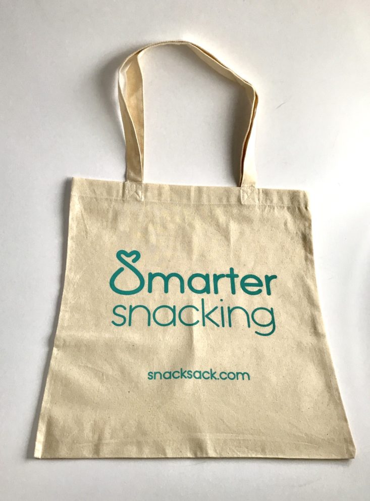 cotton tote bag laying flat against a white background