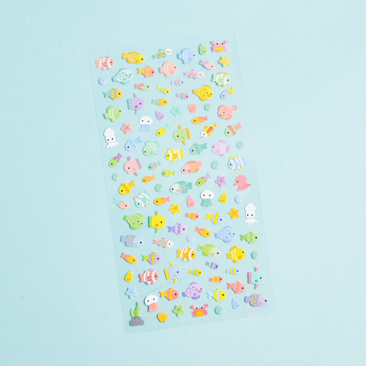 stickii pastel fish sticker sheet