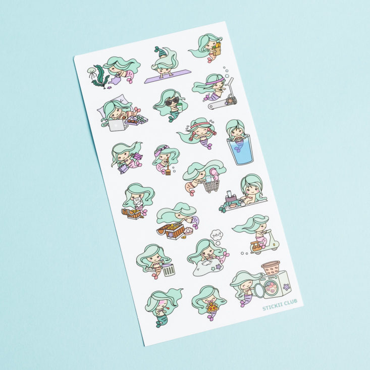 stickii mermaid sticker sheet