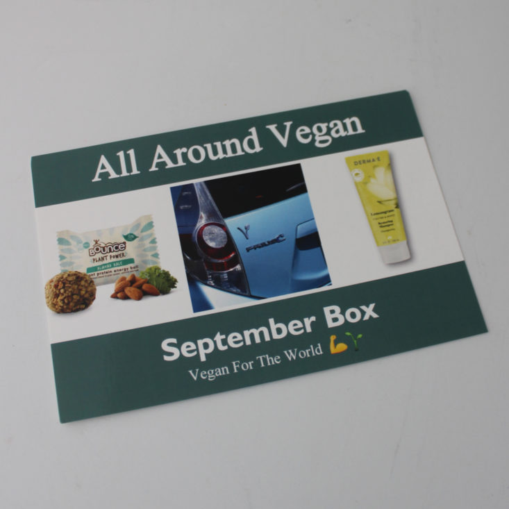 All Around Vegan September 2018 Booklet Front