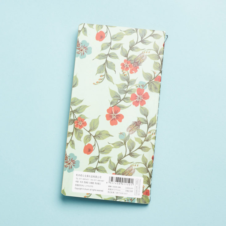 bookish box lady monarch floral notebook cover