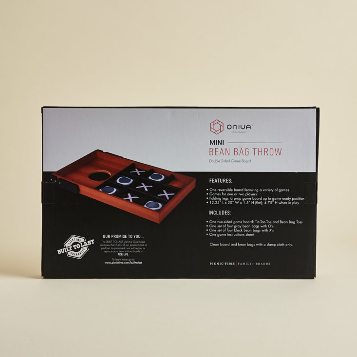 Breo Box Fall September 2018 - Oniva Mini Bean Bag Throw Box Back