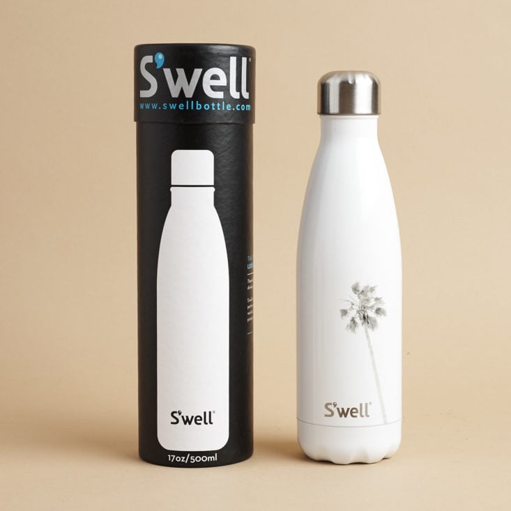 Swell Bottle with Palm Tree and box