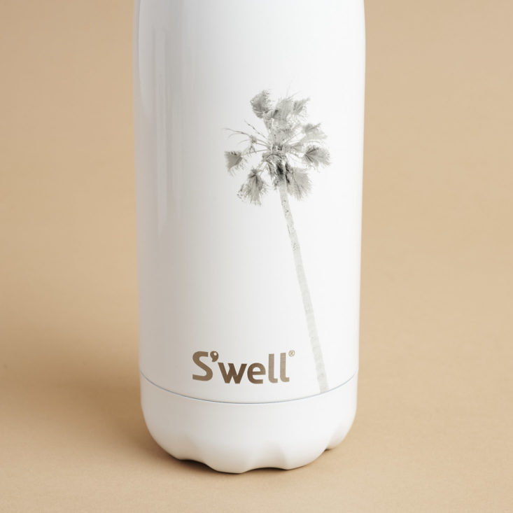 detail of Swell Bottle with Palm Tree