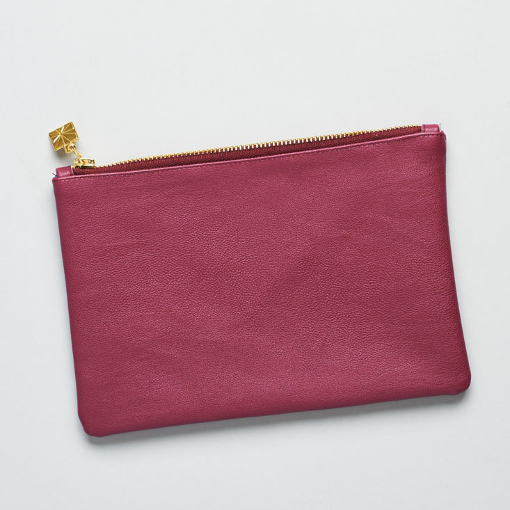 erin condren burgundy zip pouch