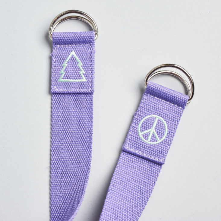 moonbox purple yoga strap