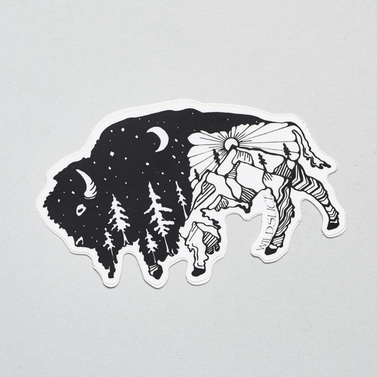 Goddess Provisions Wild Wisdom buffalo sticker