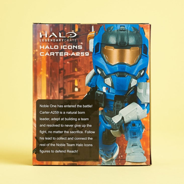 Halo Legendary Crate Leadership September 2018 - Halo Icons Carter-A259 Packed Back View