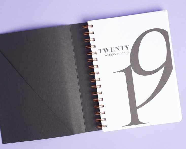 Happy Rebel Fall 2018 - Spiral Planner Opened