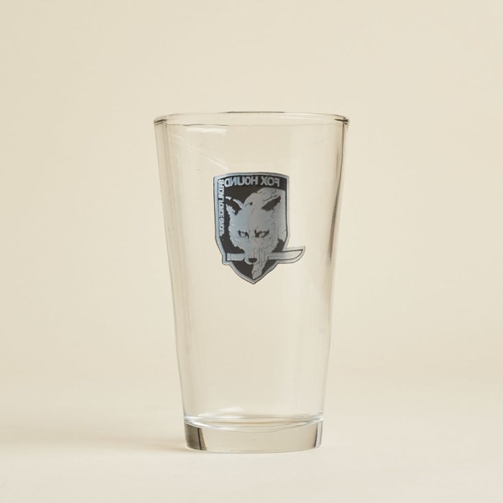 Loot Gaming Metal September 2018 - Metal Gear Solid Pint Glass Back