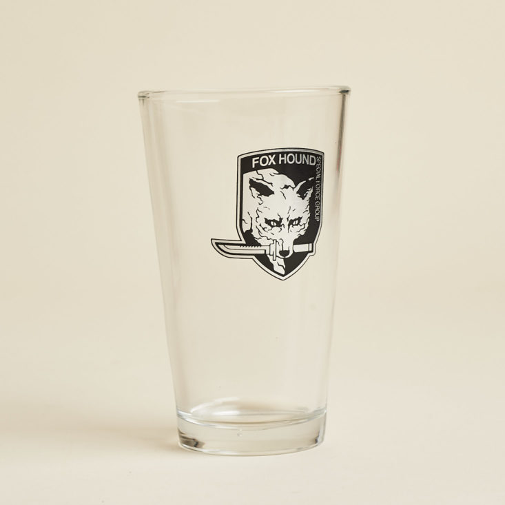 Loot Gaming Metal September 2018 - Metal Gear Solid Pint Glass Front