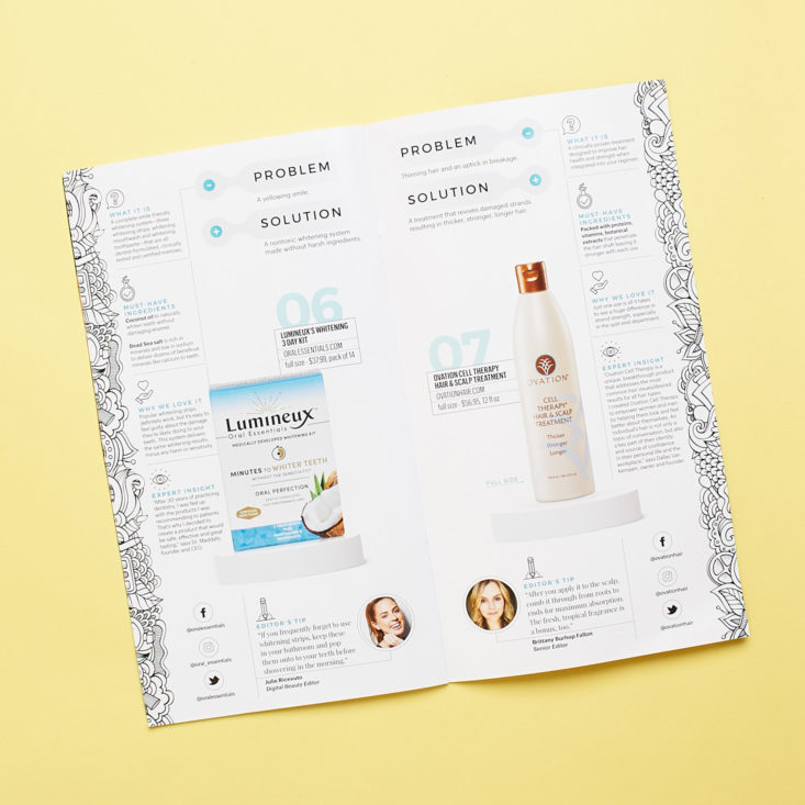 New Beauty Test Tube September 2018 - Information Card Opened 3