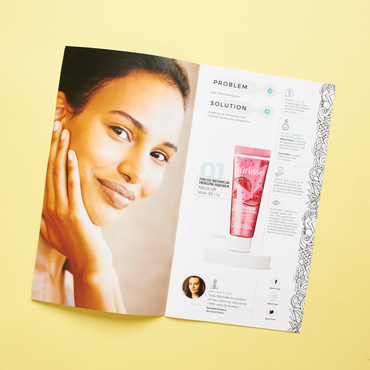 New Beauty Test Tube September 2018 - Information Card Opened