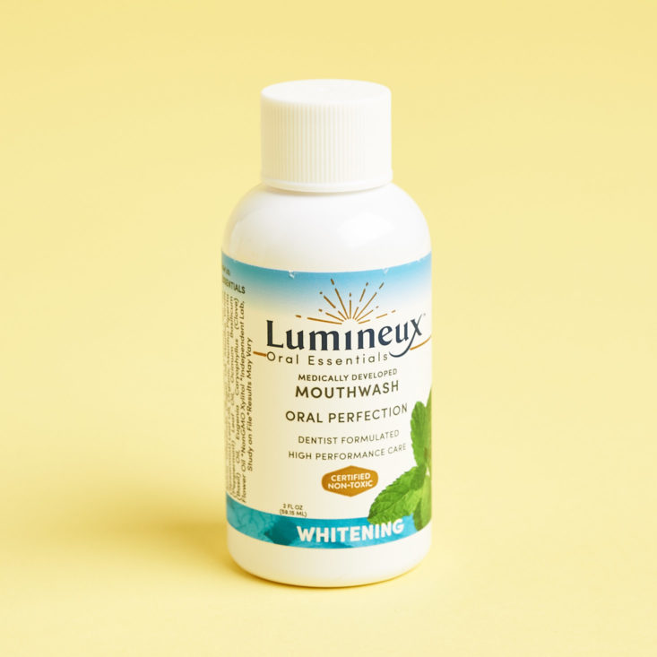 New Beauty Test Tube September 2018 - Lumineux Mouthwash Front View