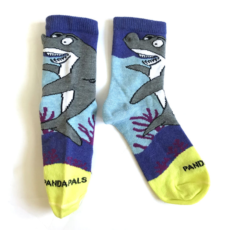 Panda Pals September 2018 - shark socks 2