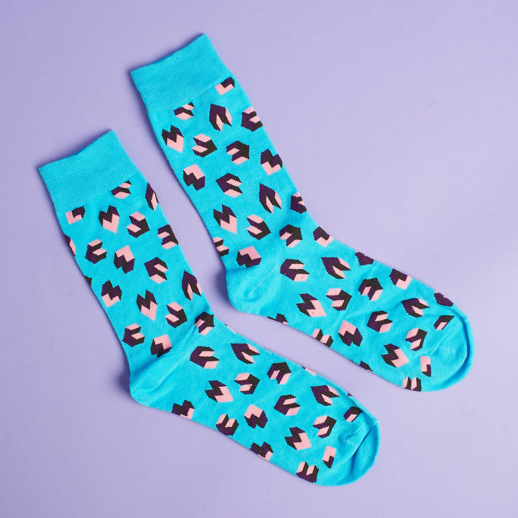 quirky post patterned socks