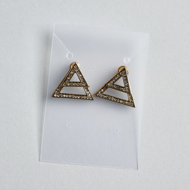 rocksbox triangle shaped earrings modern