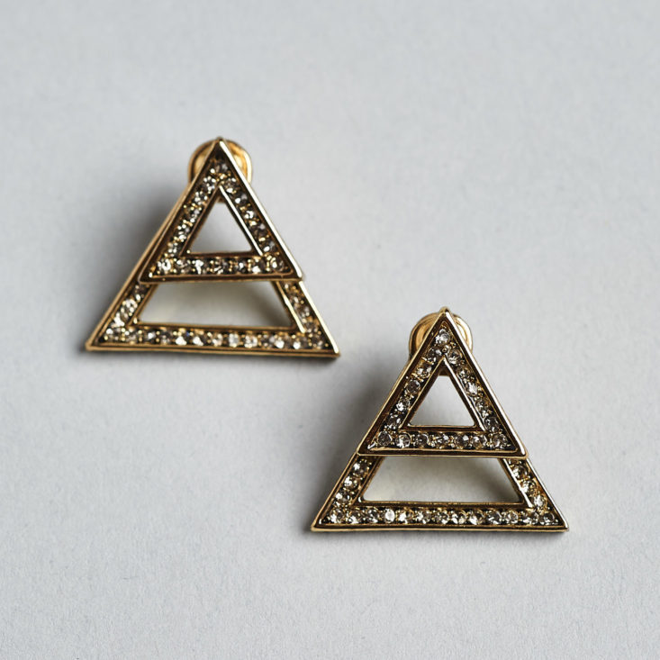 rocksbox triangle ear jacket earrings