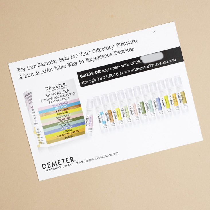 Demeter Info card