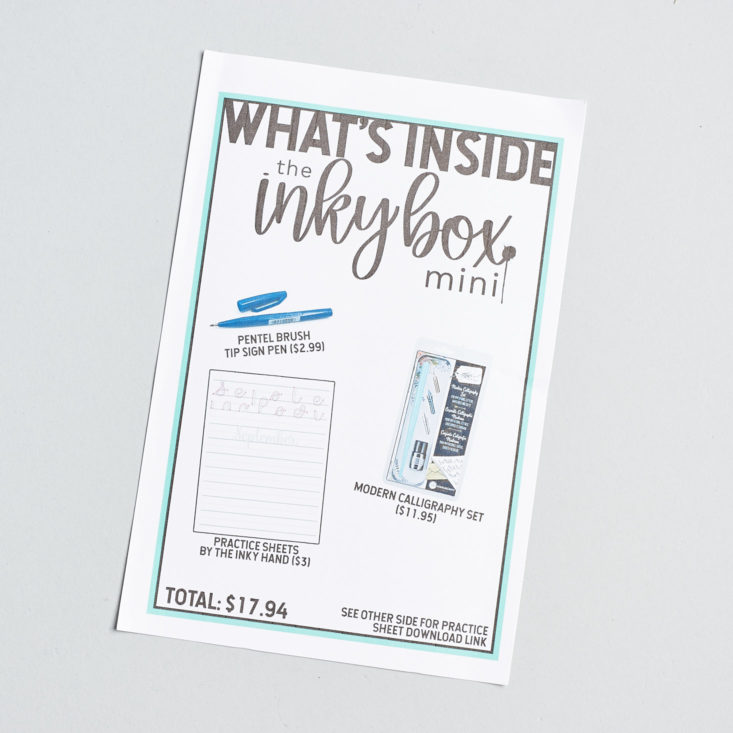 inky box card