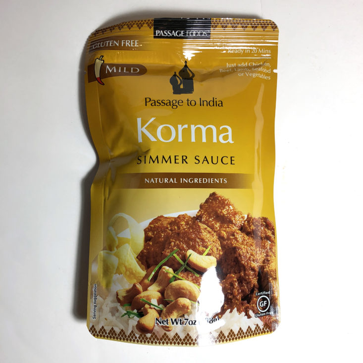 Try the World August 2018 - korma simmer sauce