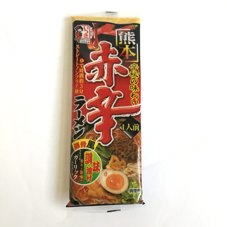Umai Crate August 2018 - kumamoto spicy ramen