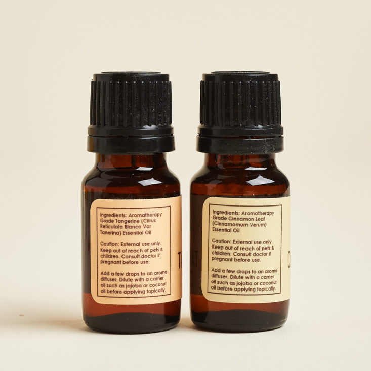 bombay and cedar fall essential oil bottles