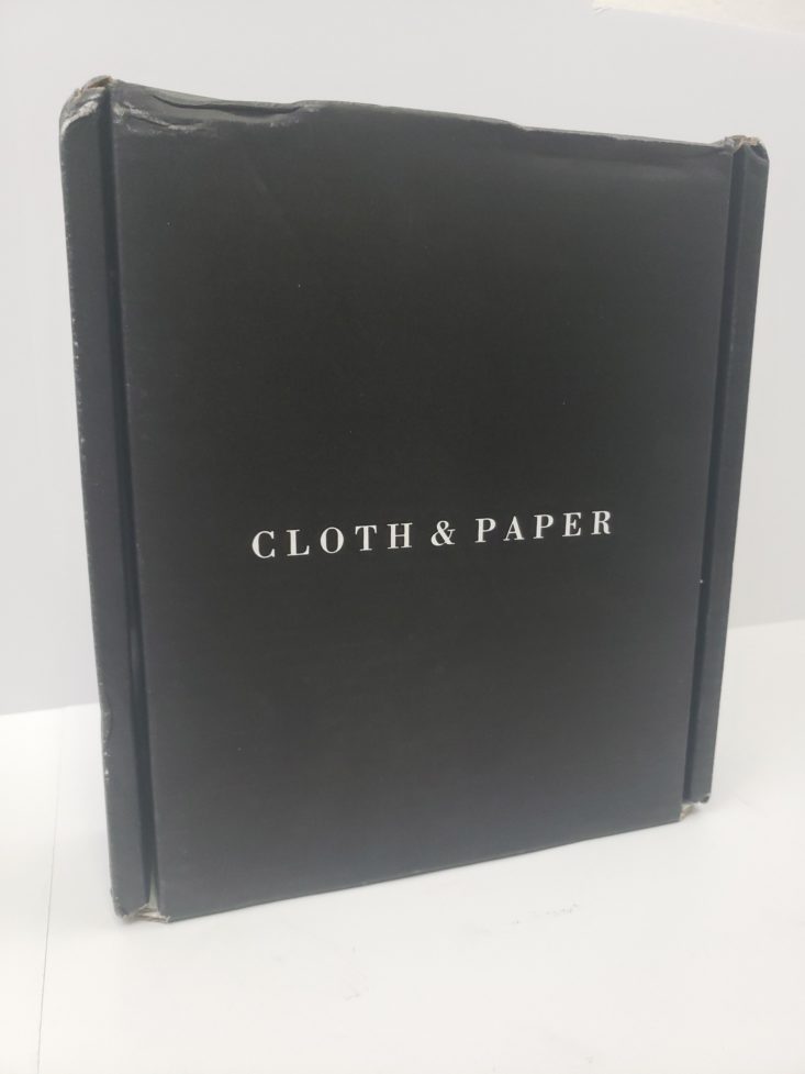 Cloth & Paper Box September 2018 - Box Review Front