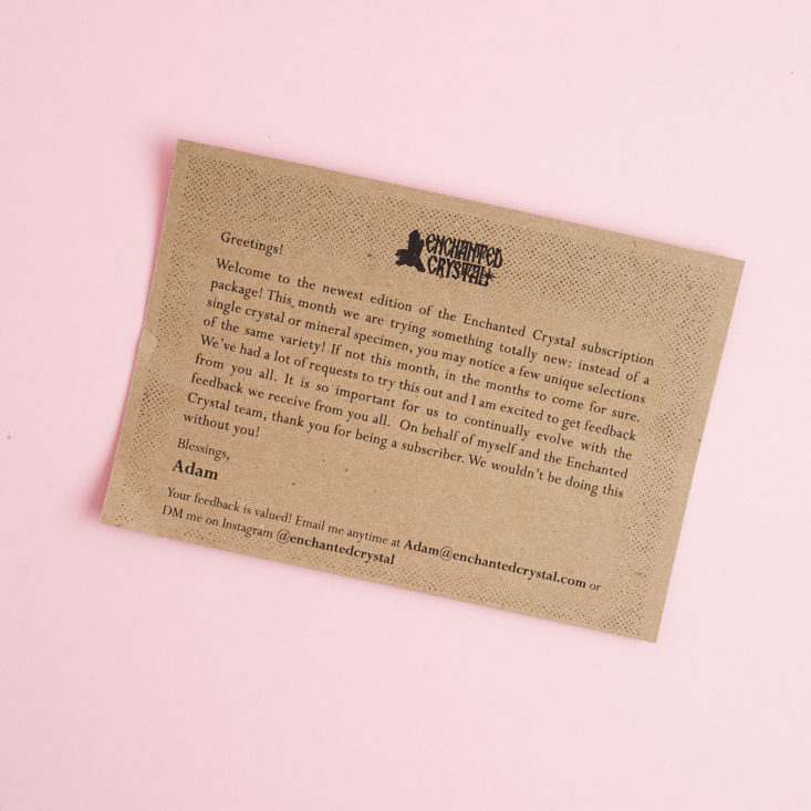letter from Adam
