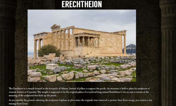 Finders Seekers October 2018 - Erechtheion Summary Card Front