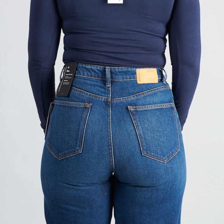 frank and oak wide leg crop jeans pockets