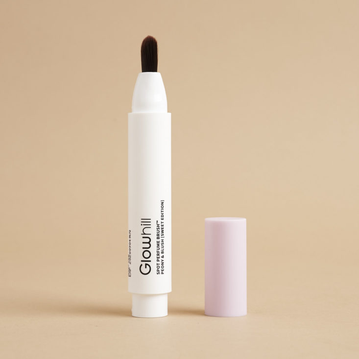 Spot Perfume Brush in Peony and Blush by Glowhill with cap off