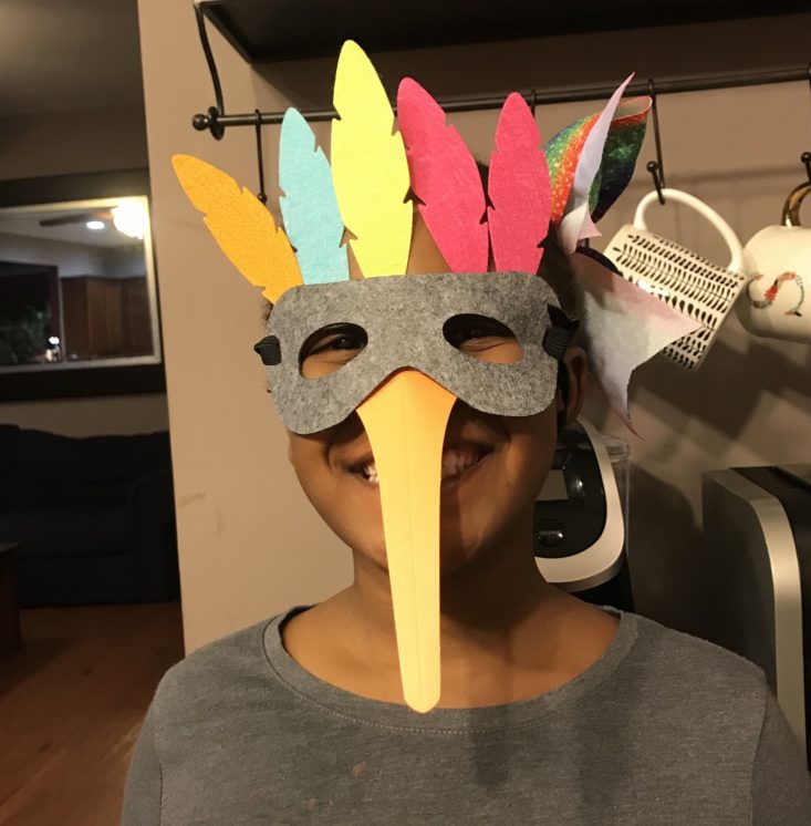 Koala-Crate-October-2018-Review-Bird-Mask-Assemble-Step-4